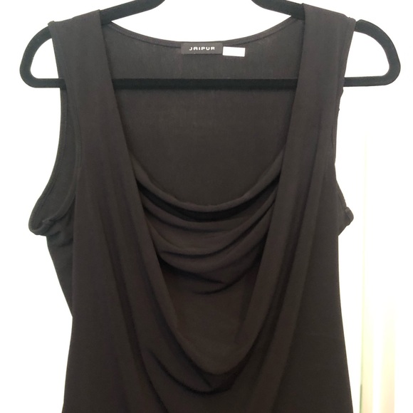 Jaipur Tops - Jaipur Black shirt sleeve top Size Large